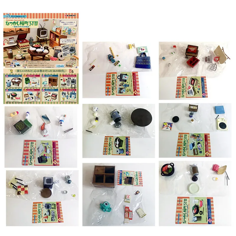 Rare 2019 Re-Ment Nostalgic Japanese life - Story of the 1950s Full Set of 8 pcs <Free Shipping>