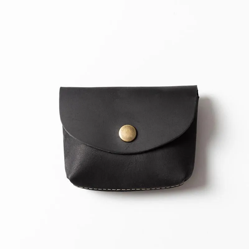 Retro Handmade Leather Small Card Wallets