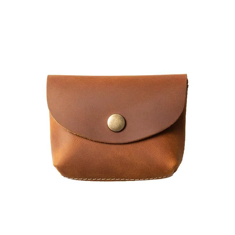 Retro Handmade Leather Small Card Wallets