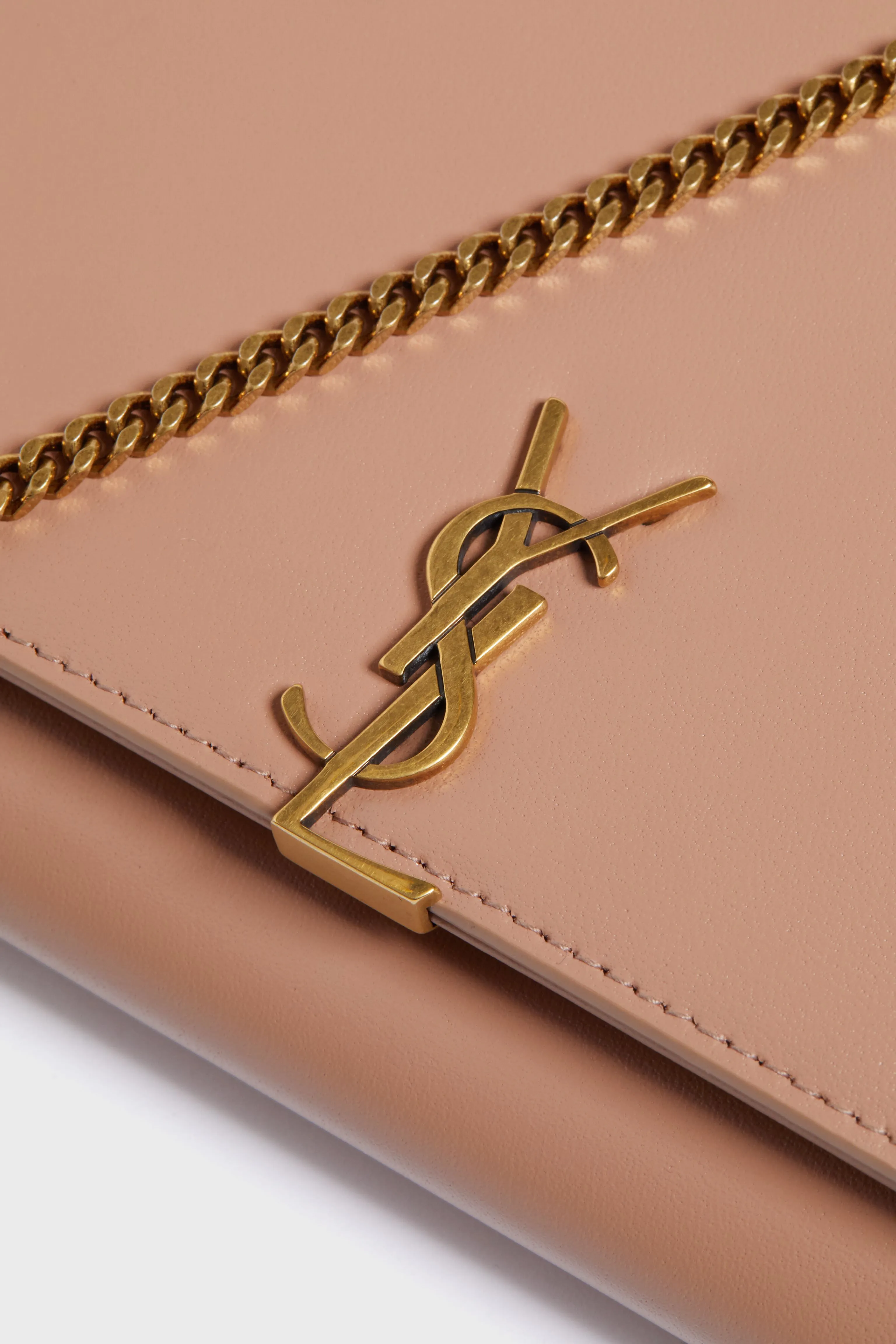 Saint Laurent Vintage Peach Wallet On Chain