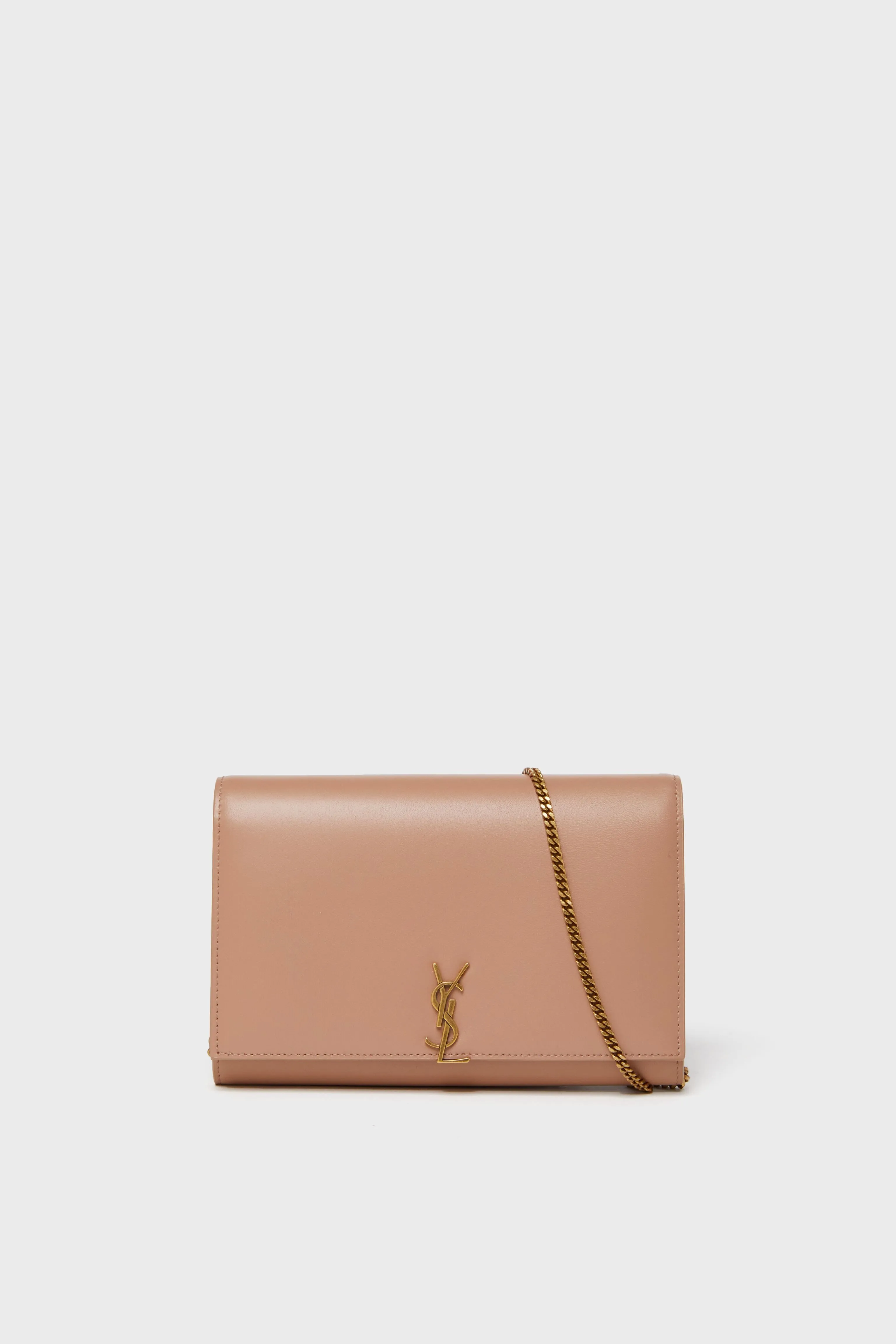 Saint Laurent Vintage Peach Wallet On Chain