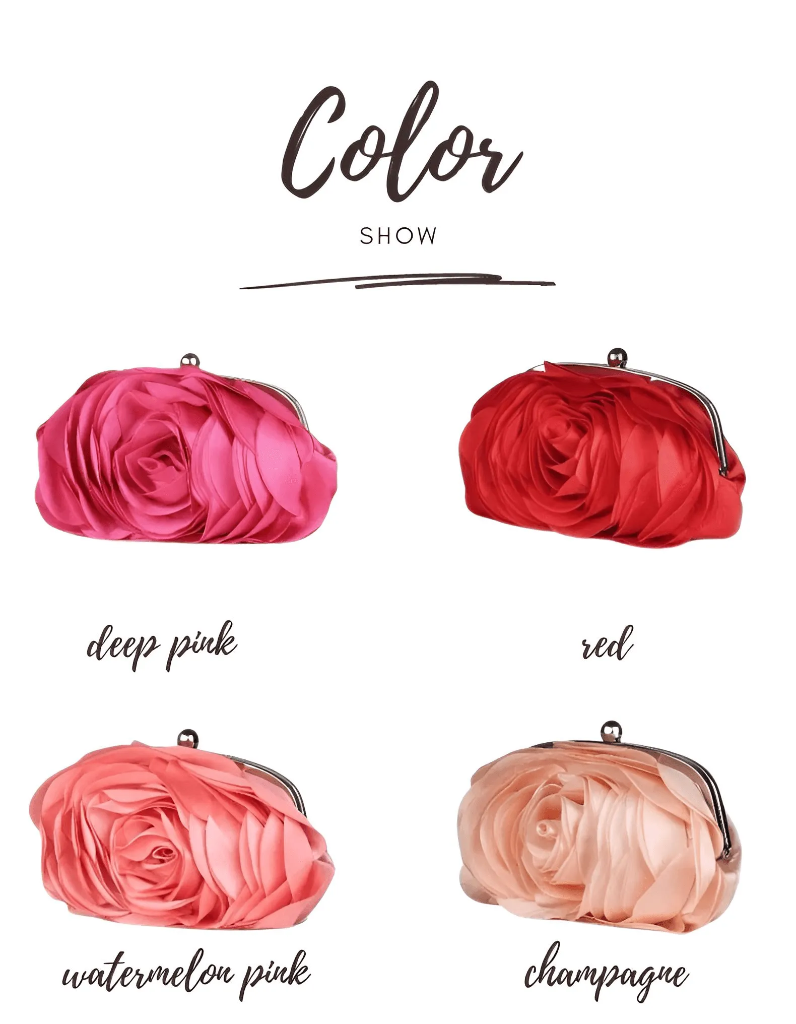 Small Floral Satin Purse Women's