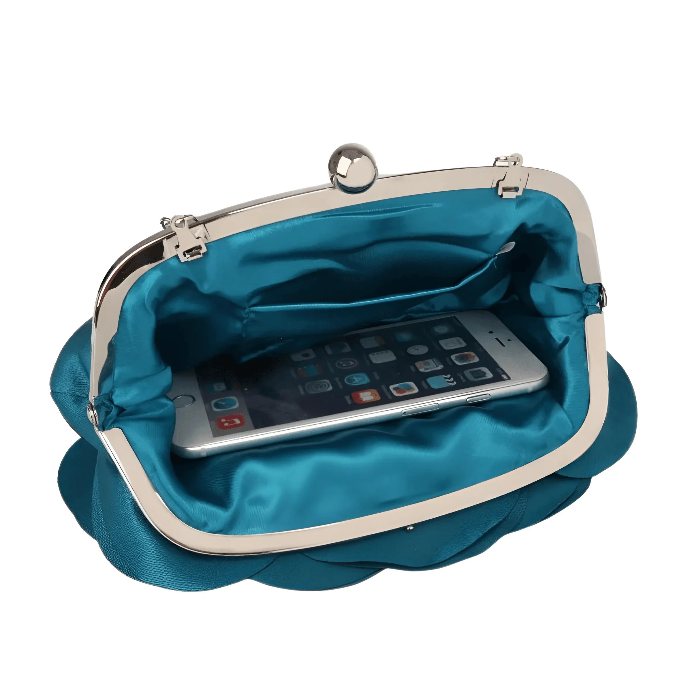 Small Floral Satin Purse Women's