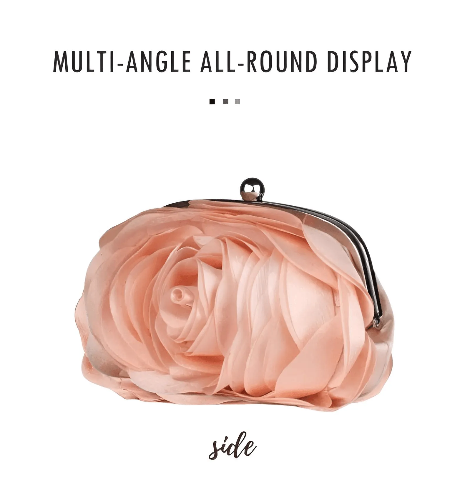 Small Floral Satin Purse Women's