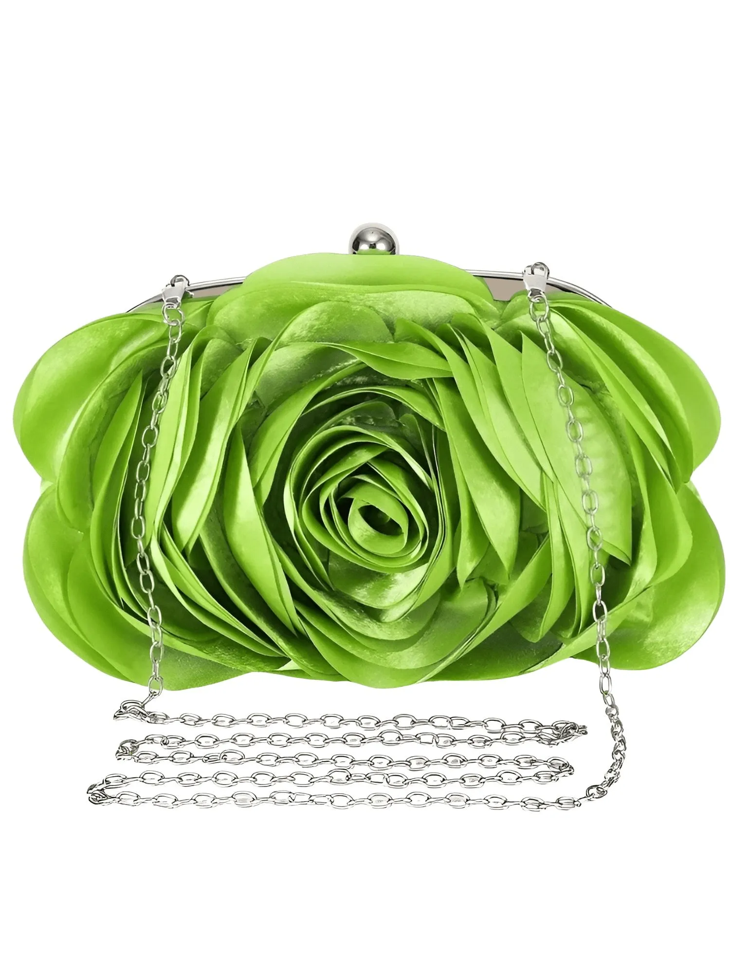 Small Floral Satin Purse Women's
