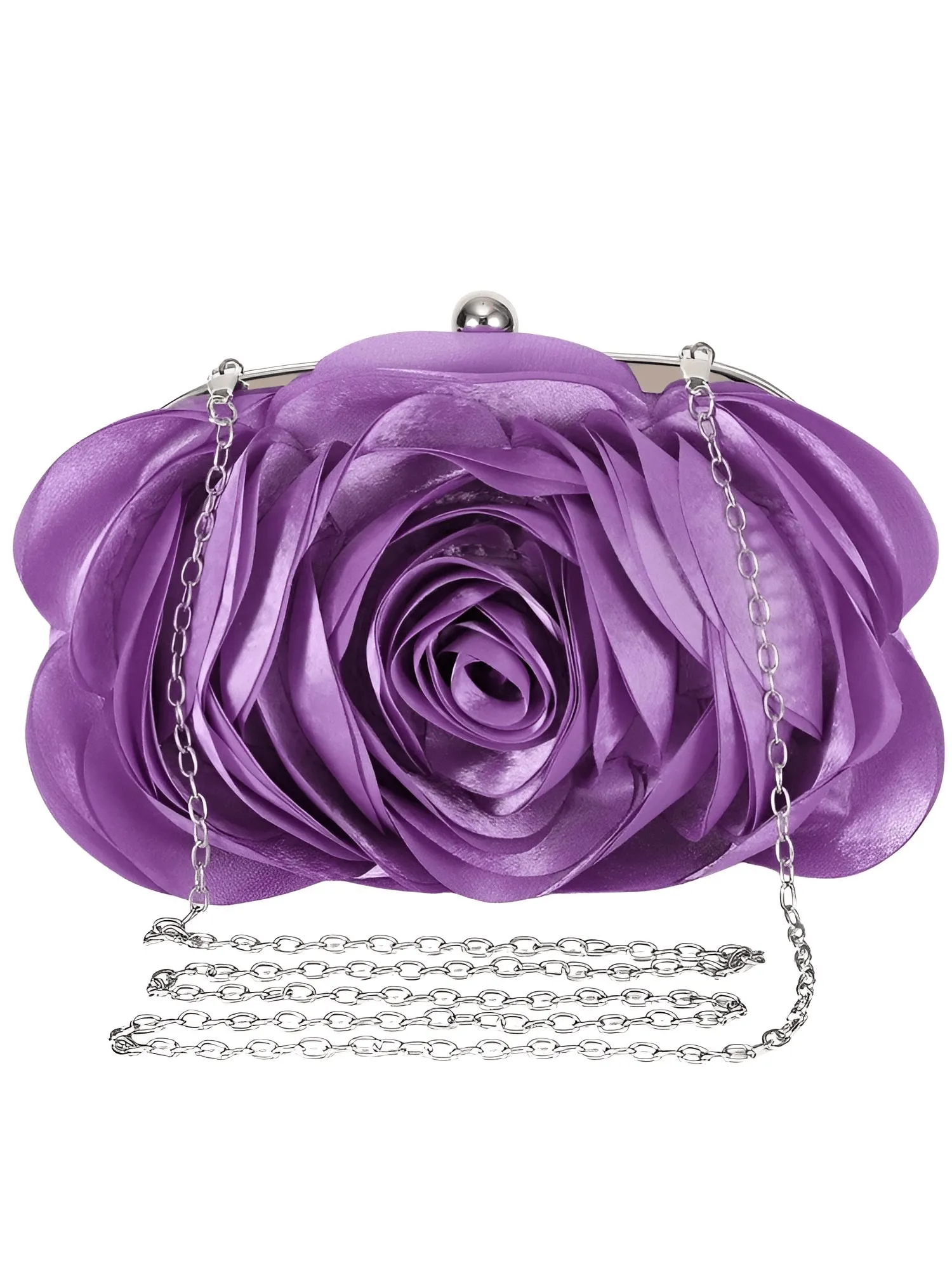 Small Floral Satin Purse Women's