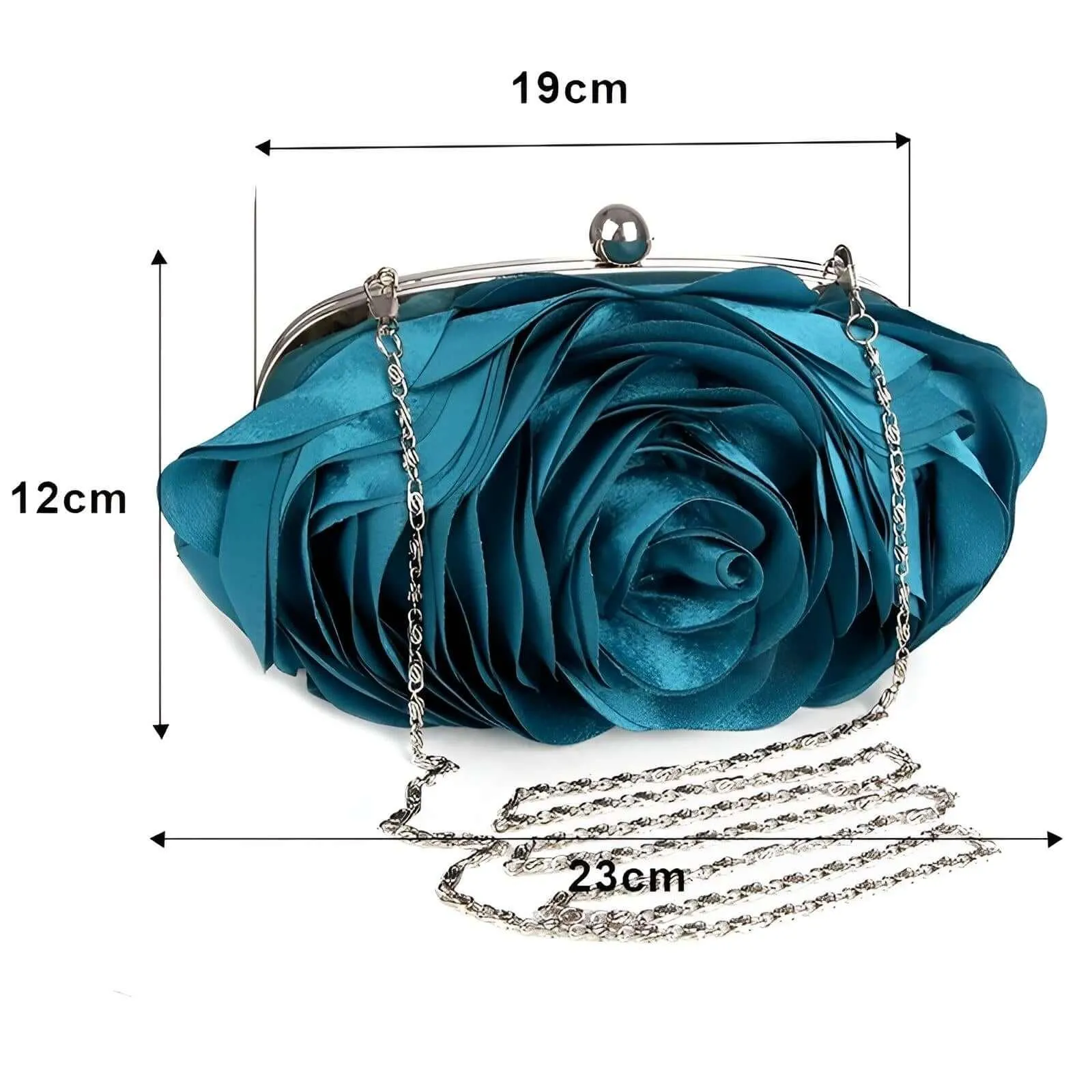 Small Floral Satin Purse Women's