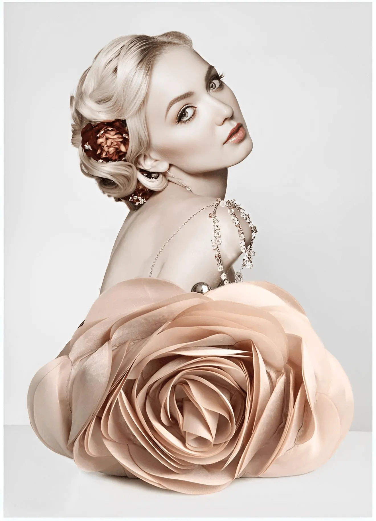 Small Floral Satin Purse Women's
