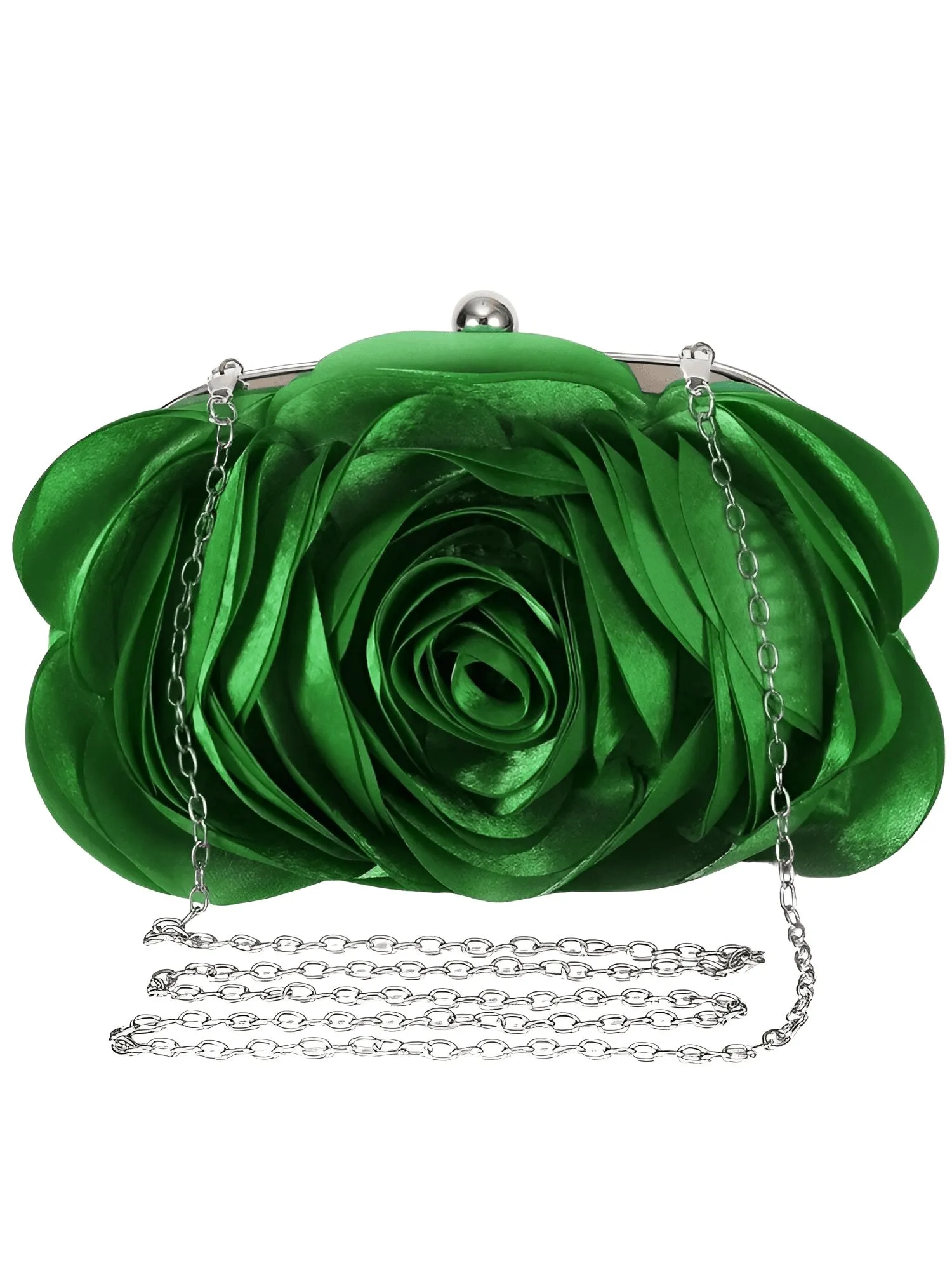 Small Floral Satin Purse Women's