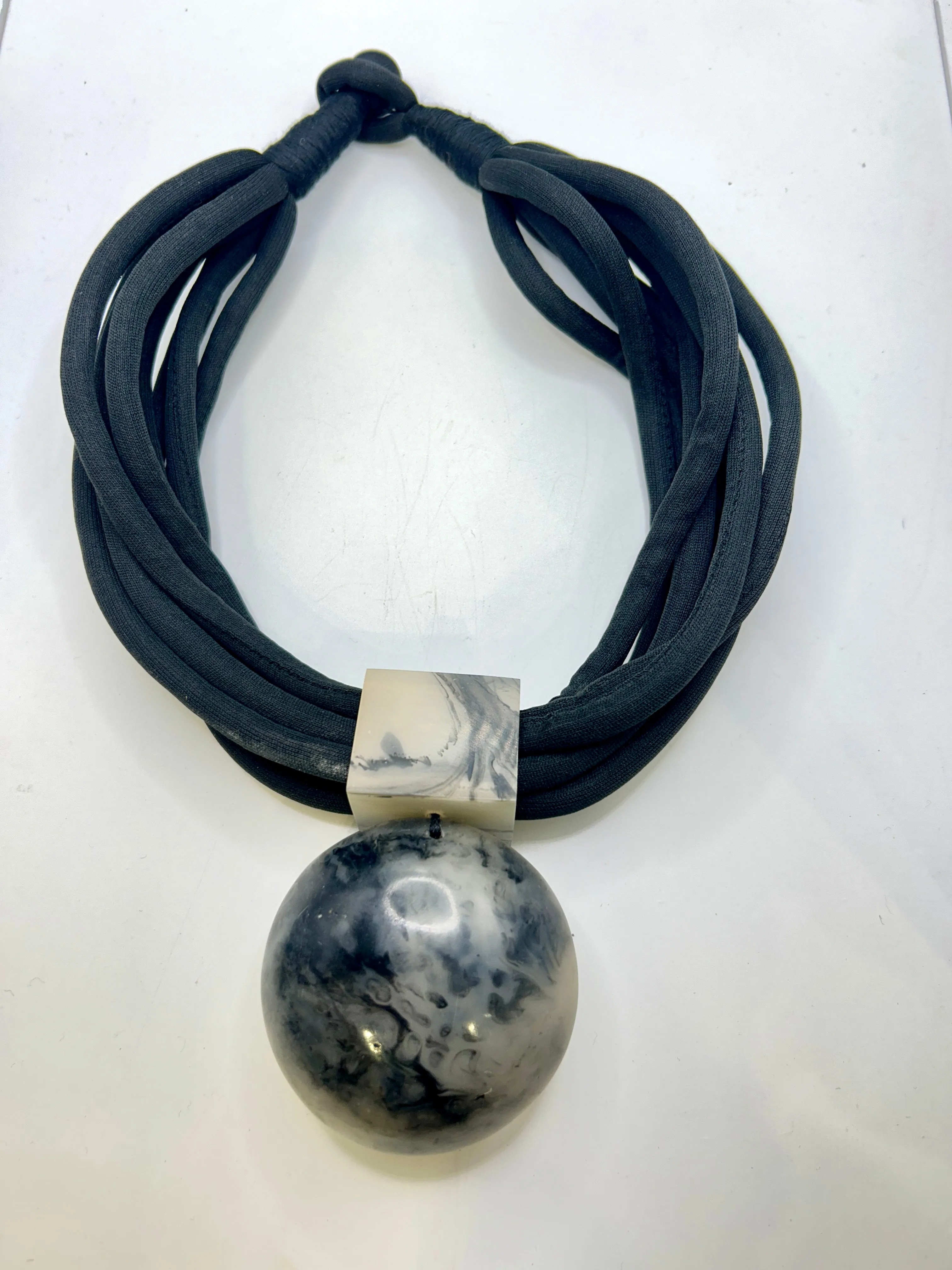 Vivid Spectrum multi Layer Acrylic Ball Statement Necklace
