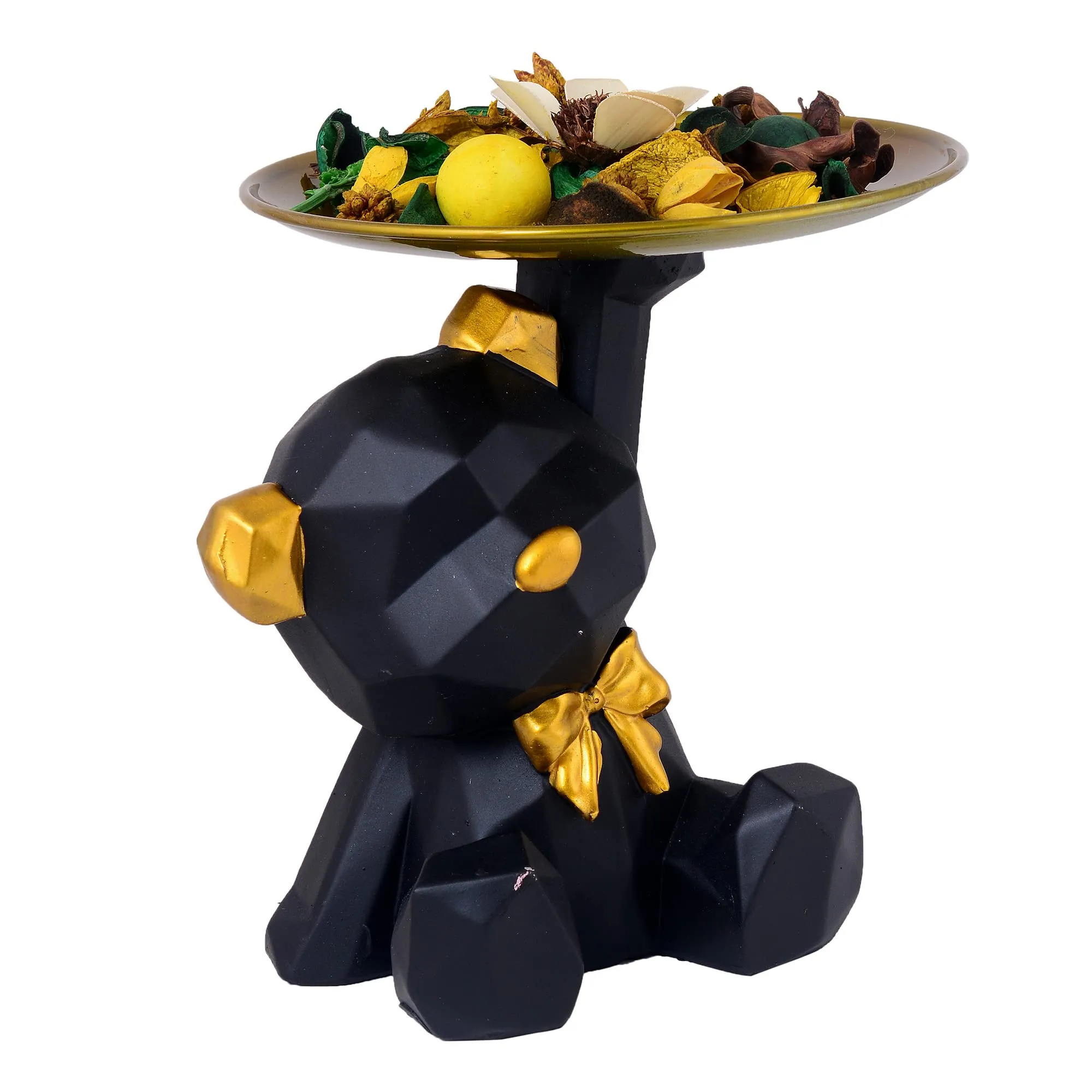 zart Cool Dog Showpiece for Home Decorative Showpiece | Bulldog with Paltter Statue for Home Decor Showpiece | Home Kitchen Decor | Office Decorative Item (Black)